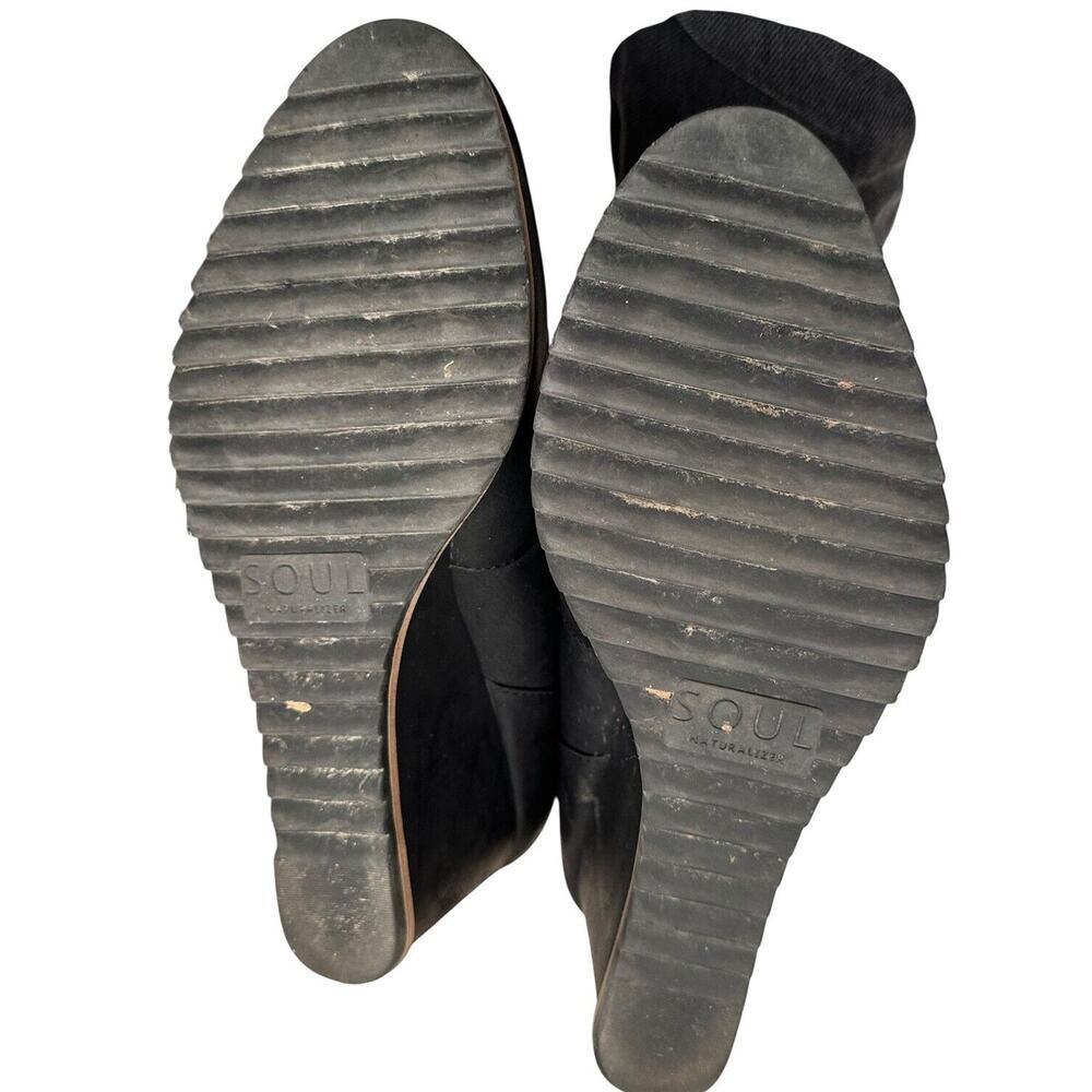 Soul Naturalizer Womens Size 10M Haley Black Wedge Boots Shoes Careerwear Witchy - Picture 11 of 16